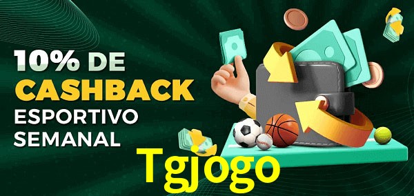 10% de bônus de cashback na Tgjogo